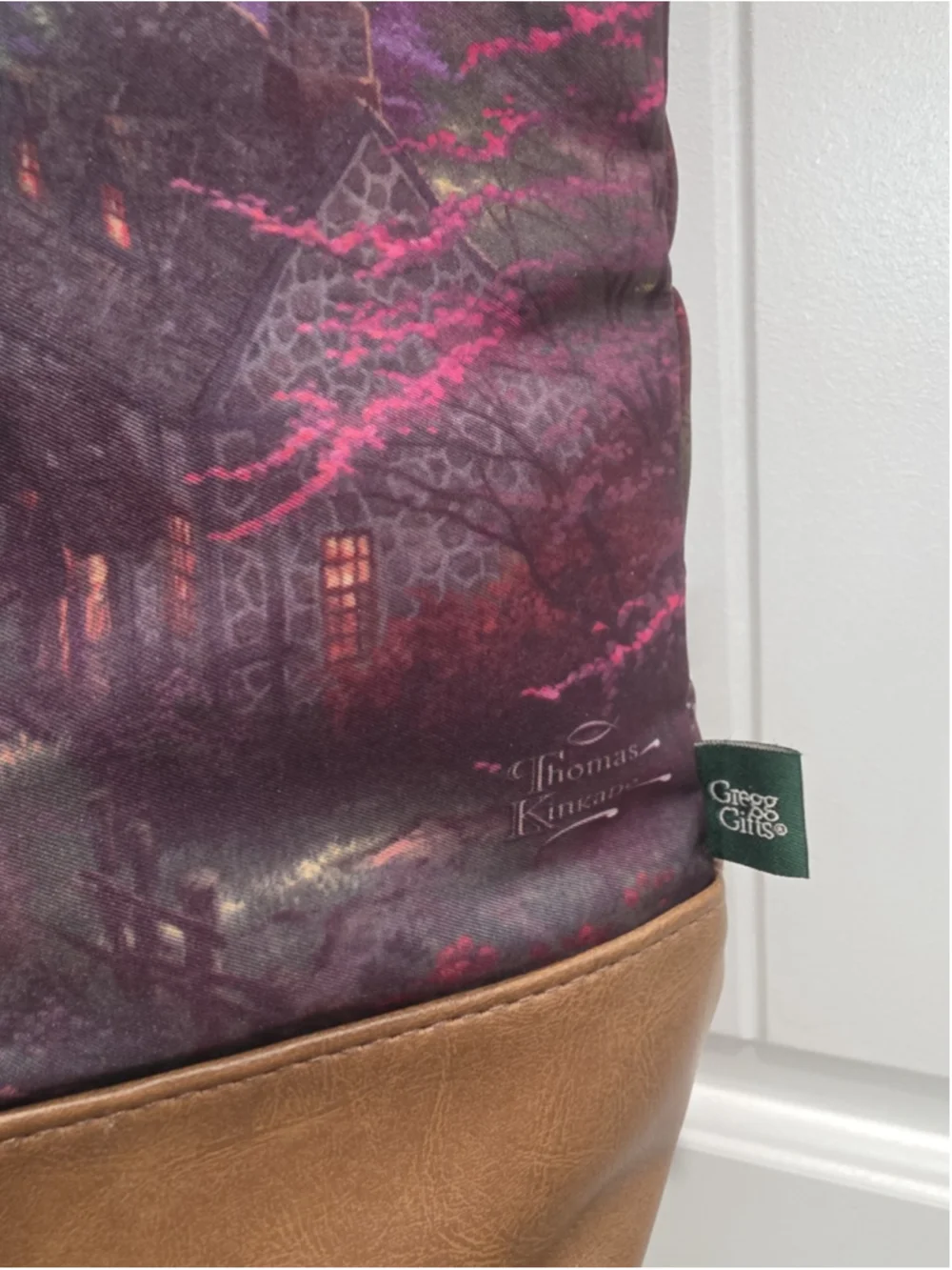 Thomas Kinkade Gregg Gifts Lighthouse Coastal Cottage Tote Bag Purse Art Print
